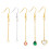 Extension de chaîne Durable, boucles d'oreilles en vrac,-Or 8