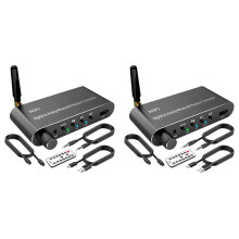 2X 5.1 Transmitter Receiver Digital to Analog Audio Converter DAC Wireless Adaptor, Coax to Analog for TV