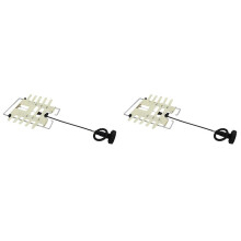 2X Backrest Lift Adjustable Car Lumbar Support Backrest Headrest Rotating Car Mechanical Lumbar Support
