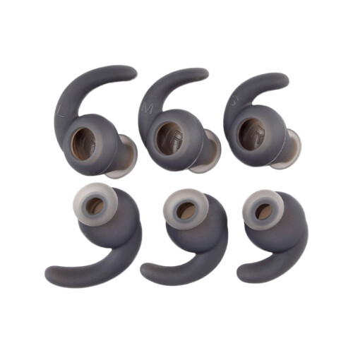 Premium Replacement Earbud 6Pcs Ear Tip for Corded Ear-Black