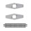 2X Label Roller Fixed Tab for TSC TTP 244Pro 243E 342 247 4502 4503 Barcode Thermal Printers 2
