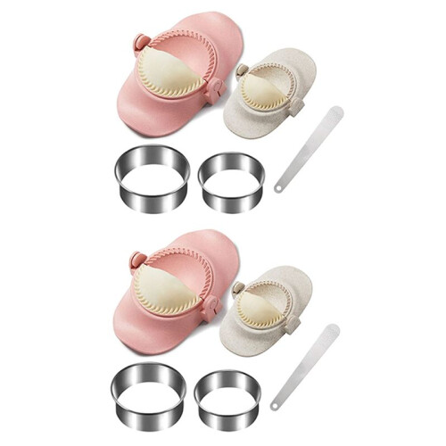 4X Dumpling Maker, Dumpling Dough Press Mold Set with  Cutter and Stuffing Spoon, Kitchen Gadget for Empanada