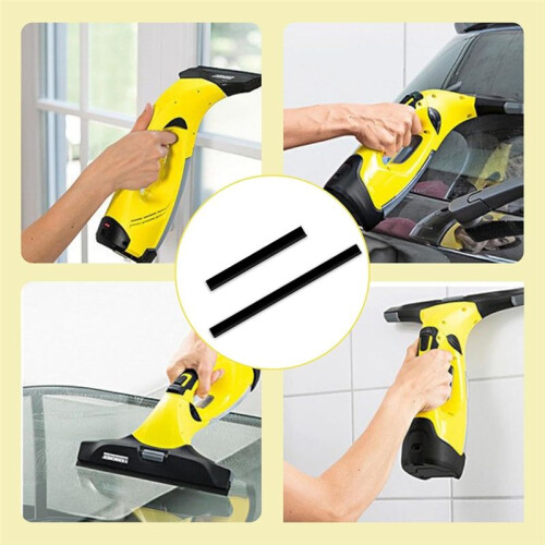 Replacement Parts for  Window Vacuum, 3 Pieces Accessories Microfibre Mop Covers and 2 Pieces Rubber Lip Puller 2