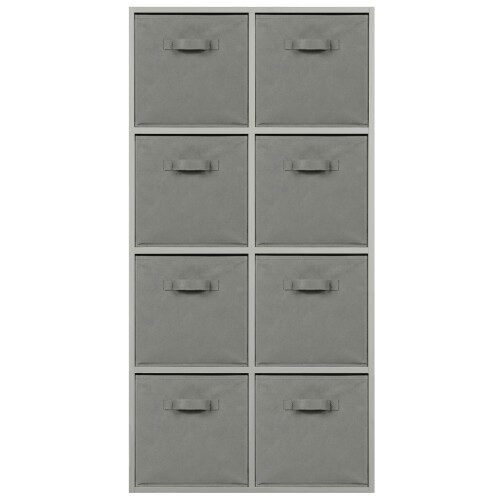 Charles Jacobs (8 Grey Drawers) Charles Jacobs Grey 8 Cube Open Book Shelf Storage Unit 2