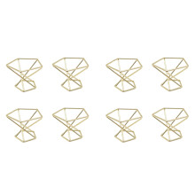 8 Pcs Geometric Air Plant Holder Airplants Rack Metal Plants Stand Planter Shelves Himmeli Decor Tillandsia Containers