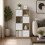 Charles Jacobs (4 White Drawers) Charles Jacobs Oak 8 Cube Open Book Shelf Storage Unit 2