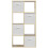 Charles Jacobs (4 White Drawers) Charles Jacobs Oak 8 Cube Open Book Shelf Storage Unit 3