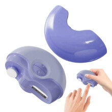 2-in-1 elektrische nagelknipper, automatische nagelknipper, draagbaar en oplaadbaar, draadloze automatische nagelknipper, paars
