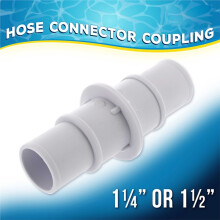 US-Made Pool Water Supply Hose Connection Adapters, 1.5 Inch Male Thread Fittings, 2-Pack - for Connecting Internal