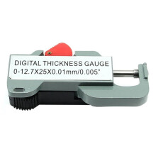 3X Jauge D'Epaisseur Numerique Precise Portable en Metal Microsometre Testeur en Metal Mesureur 0 A 12,7mm