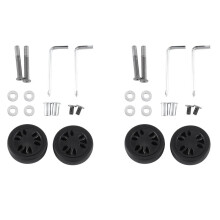 2Set 50X15Mm Bagagehjul Byte Slitstark PU Caster ResväSka ErsäTtningshjul Bagagehjul Universal 6Mm 8Mm
