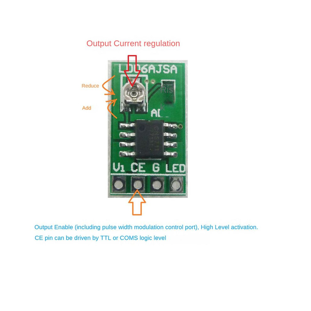15Pcs 30-1500Ma Adjustable Constant Current Led Driver 3.3V 3.7V 4.2V 5V Pwm Control Board Buck Power Module 6031255485261