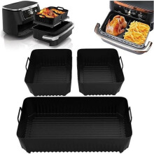 3-delige airfryer vormpjesset, airfryer accessoire voor Ninja Air Fryer 104L AF500EU, siliconen airfryer vormpje voor Ninja Foodi