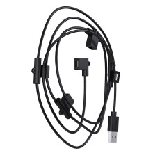 Câble d'extension USB robuste 240cm, 5 ports femelles pour