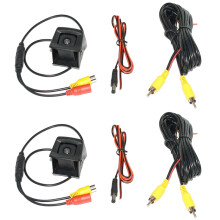 2X Cámara de Visión Trasera de Coche Cámara de Marcha Atrás para Hilux 2010-2017