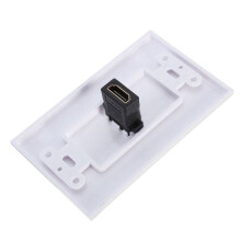 6X New 1-Port Wall Face Plate Panel Cover Coupler Outlet Extender 3D 1080P White