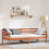 VidaXL vidaXL Day Bed with Headboard Wax Brown Solid Pine Wood 1