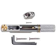 Headless E-Gitarre Split Bridge Saitenhalter für-Silber