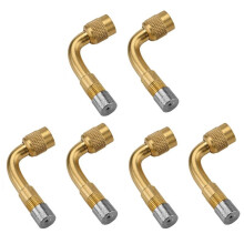 6X Tubo Della Pompa Della Gomma da 90 Gradi, Ugello di Gonfiaggio, Ugello di Prolunga, Gomito, Ugello Della Valvola del Pneumatico, Tubo di Prolunga,