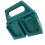 Supports de piles en plastique robustes-4 emplacements verts 1