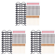 120Pcs Wand Pencils Tattoo Stickers Broom and Glasses Wizard Party Favors Wizard Wands Theme Party Supplies