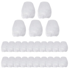 25 Pcs 5 Gallon Elastic Top Paint Strainer Bags White Fine Mesh Bag Paint Filter Bag for Hydroponics Painting Gardening