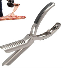 Outil pour retirer la membrane des côtes, écorcheur ergonomique en acier inoxydable pour barbecue, idéal pour la préparation du porc et
