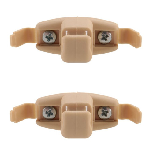 2X Beige Sun Visor Clip Holder Bracket 51168243575 For  E46 3 Series 325 M3