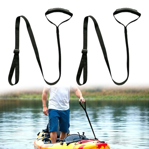 Pack de 2 câbles de traction de pirogue solides avec ceintures 1
