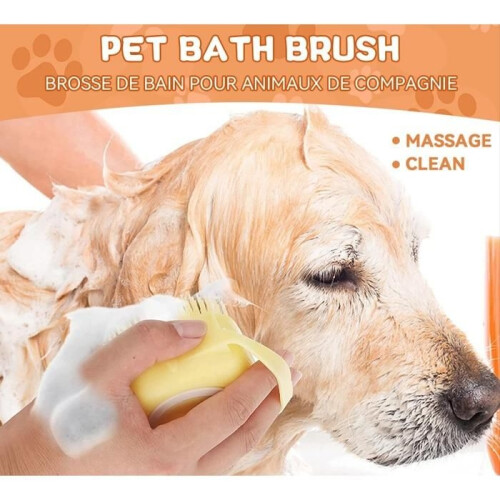 Badebürste – Silikon – Grün – Sanfte Massage – Shampoobehälter 2