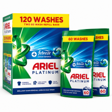 Ariel Platinum Febreze Washing Pods 120 Washes