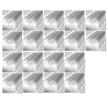 100Pcs Cabinet Hinge Repair Plate Kit Kitchen Cupboard Door Hinge Mounting Plate with Holes Flat Fixing Brace Brackets