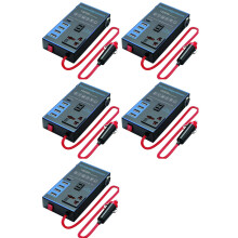 5X 1500W Car Power Inverter 12V 24V to 220V Mobile Phone USB Charging Truck Home Socket Auto Charger Converter Adapter