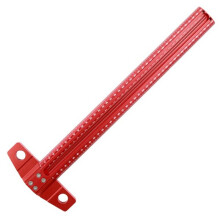 600mm Woodworking T-Type Scriber Hole Scale Ruler Aluminum Alloy Marking Gauge Carpenter DIY Measuring Tools