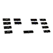 4X 14 Button Key Cap Car Air Conditioner A / C Control Panel Button Key Cover for E39 E53 525I 530I 540I M5