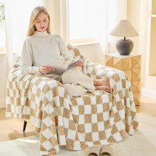 Fluffy Sherpa Throw Blanket Bed Sofa Soft Warm Beige 200x230 cm — sherpa blanket, microfiber blanket, beige blanket