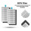 Suitable Compatible with  E5/C108 Sweeping Robot Accessories Cleaner Parts Replacement Side Brush Mop Cloth Filter Set 4