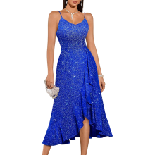 Damen Elegantes Cocktailkleid Abendkleid Festlich Blau M — damen cocktailkleid, blaues abendkleid, abendkleid a-linie