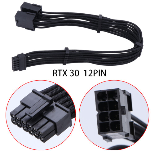 12-poliges GPU-Adapterkabel, 12-poliger Stecker auf 2 x 8-polige 1
