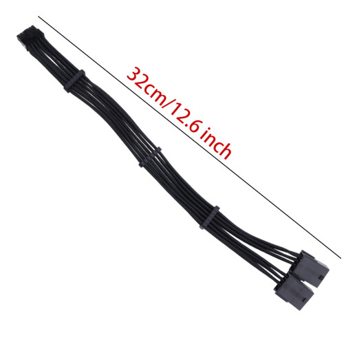 12-poliges GPU-Adapterkabel, 12-poliger Stecker auf 2 x 8-polige 2