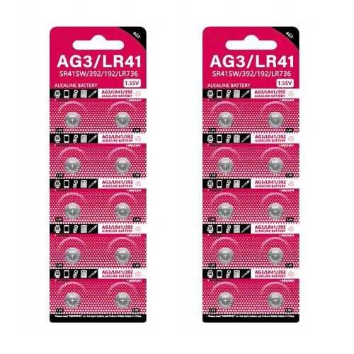 Cell Coin Lithium Battery AG3 1.55V Button Batteries-20 pieces