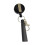 Versatile Silicone Pen Holder Sleeve with Retractable-Black 1