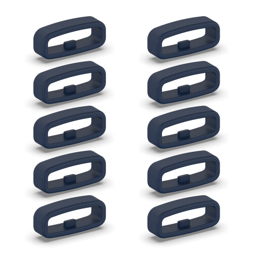 10pcs Silicone Fastener Ring 18mm / 20mm / 22mm-Blue 18MM