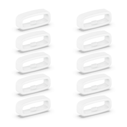 Anneau de fixation en Silicone de remplacement pour-Blanc 18MM