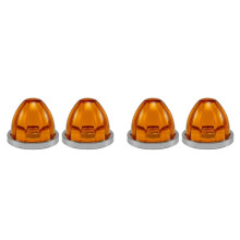 4PCS Watermelon Lights LED Side Indicator Turn Signal Brake Lamp Semi Truck Trailer Under Glow Wheel Lights C