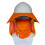 Hard Hats Sunshade with Reflective Strip-Fluorescent orange 1