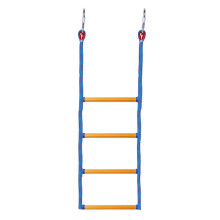 4-Steps Marine Rope Ladder Extension Assist Boat Swim-Blue
