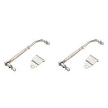 2X Outboard Motor Steering Link Rod Heavy Duty Steering Arm Adjustable Length for 15HP to 200HP Marine Outboard