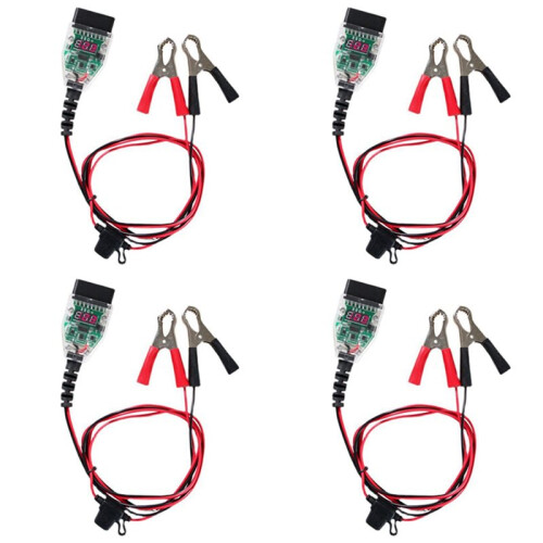 4X Universal OBD2 Automotive Battery Replacement Tool Computer ECU Memory Saver Auto ECU Emergency Power Supply Cable