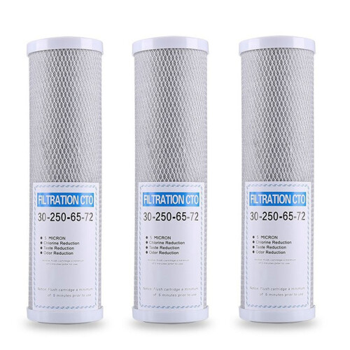 3 PCS Cartridge Replacement Purifier CTO Block Carbon Filter CTO